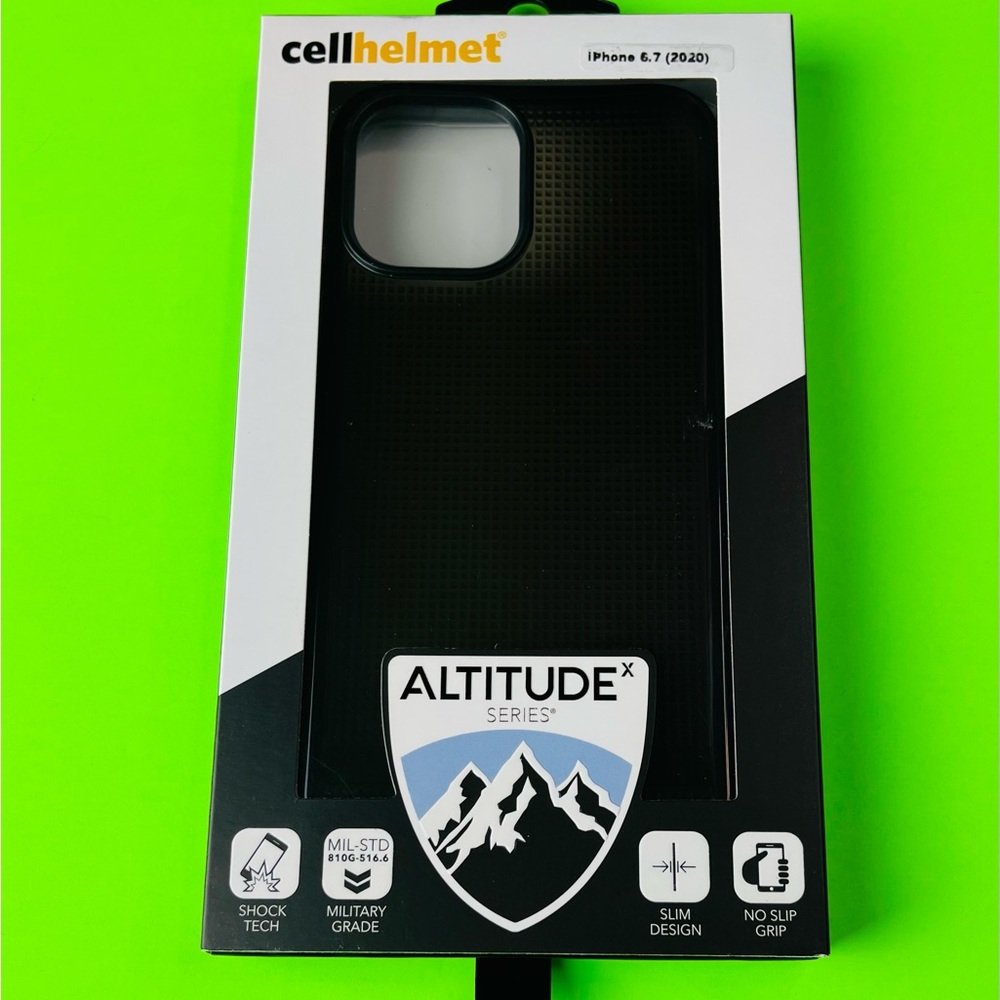 Cellhelmet Altitude Series iPhone 12 Pro Max Military Grade Black Case